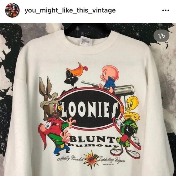 Vintage looney tunes Blunt 420 humor taz daffy super rare - Picture 1 of 3